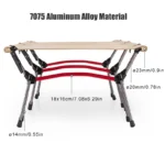 WESTTUNE Camping Cot with Leg Extenders – Ultralight Foldable Aluminum Sleeping Bed for Hiking & Travel - Image 3