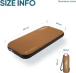 Self-Inflating Camping Mattress – 3" Thick Air & Foam Sleeping Pad with Pump Sack - Image 3