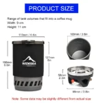 Widesea Camping Cooking System – Outdoor Gas Stove with Heat Exchanger & Cookware Set - Image 3