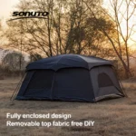 8-12 Person Family Camping Tent – Instant Pop-Up with Mosquito Net & Sun Roof